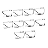 MAGICLULU 10st Tischdeckenclip Aus Edelstahl Tischklammern Für Tischdecken Klebstoff Faltbar Außenklemme Gestell Tischdeckenklammern Riemen Rechteckige Tischdecke Silver Rostfreier Stahl