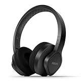 Philips A4216BK/00 On-Ear Sports Headphones Wireless (35 Hours Play Time, IP55 Dust/Water Protection, Cooling and Washable Ear-Cups), Black