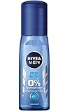 NIVEA MEN Fresh Active Deo Zerstäuber im 1er Pack (1 x 75ml), Deo ohne Aluminium mit wertvollen Meeresextrakten, Deodorant mit 48h Schutz pflegt die Haut