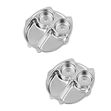 Illkjasfc 2 Edelstahl-Teller für Kinder, effizientes, benutzerfreundliches Geschirr-Set für Kinder, bruchfest, glatte Krempe, einfache Reinigung, perfekt für Familienessen, Reisen