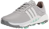 adidas Women's TOUR360 22 Golf Shoes, Grey Two/Footwear White/Pulse Mint, 7