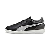 PUMA King Match IT Jr Soccer Shoe, Black White-Cool Dark Gray, 35 EU