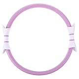 BESPORTBLE Pilates Circle Beckenbodenmuskeltrainer Trainierender Ausbildung Trainingsmatte Yoga-Poster Fitness-Pilates Rad Schlaff Griff Gymnastik- Unterlage Elastisch Schleife Nr Violett