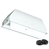 Klarstein Ventimate Dunstabzugshaube Unterbau, 85cm Unterbauhaube mit Touch-Bedienfeld, 390 m³/h Luftdurchsatz, Energieeffizienz A+, Leiser 50W DC-Motor, LED-Beleuchtung, Kohlefilter, Weiß