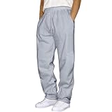 Eauptffy Jogginghose Herren Baggy - Sweatpants Lang Weites Bein Elastische Taille Sporthose Breite Freizeithose Trainingshose Sweat Pants Men Winter Warme Männer Sweathose Laufhose mit Taschen