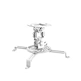 conecto, Deckenhalterung für Beamer/Projektor, neigbar (+/-15 Degree), drehbar (360 Degree), Deckenabstand: 15 cm, Traglast: 13,5 Kg, weiß, SA-CC50280-V2