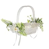 Ldabrye Aufbewahrungskorb Rustikalen Stil Handgehaltener Blumenkorb Für Hochzeiten Leichter Picknickkorb Handgehaltener Blumenbehälter