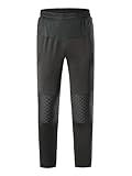 Zaldita Jungen Sport Leggings Lang Torwarthose mit Kordelzug Fußball Leggings Sportlich Trainingshose Kompressionsleggings Fitness Radfahren Schwarz 158-164