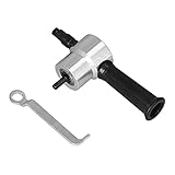ANKROYU Metallschneider, HSS-Doppelkopfschneider, verschleißfester Bohraufsatzschneider, Elektrowerkzeugschneider, Blechschneider für Kupfer, Aluminium