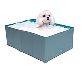 Klappbares Hundebad | PVC Hundeschwimmbecken - Welpen Wasserspiel Pflegewanne Für Garten Sommer