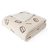 BEDSURE wasserdichte Hundedecke mittelgroße Hunde - 102x76cm Hundedecke waschbar, Decke Hund aus Sherpa Fleece, Katzendecke flauschig und weich, Creme