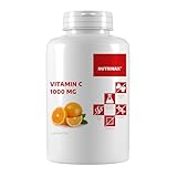 Vitamin C 1000mg - 365 Tabletten - Time Released + Citrus Bioflavonoide + Hagebutte - Vegan