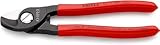 KNIPEX Kabelschere mit Kunststoff überzogen brüniert 165 mm, 95 11 165