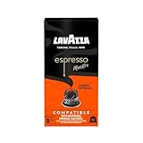 Lavazza Lungo Intenso, Intensives Espresso-Erlebnis mit Noten von Karamell und Schokolade, 10 Kapseln, Nespresso kompatibel