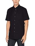 Seidensticker Herren Regular Fit Kurzarm Klassisches Hemd, Schwarz, 46