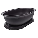Happyyami 1 Satz Bonsaischale Pflanzen Pflanztopf Dekorativer Blumentopf Gartentopf Blumentopf Pflanzer Blumentopf Drinnen Kleiner Pflanztopf Blumentopf Für Den Hof Blumentopfhalter Black Pp