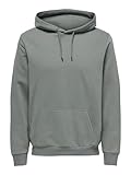 ONLY & SONS Herren Onsceres Hoodie Sweat Noos Kapuzenpullover, Castor Gray, XL EU