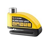Scheibenschloss für Motorrad, Bremsschloss mit Diebstahlschutz und Alarm für Bremsscheibenschloss für Motorrad, Diebstahlsicherung, Bremsschloss mit Alarm für Fahrrad, Motorrad, 9,5 x 4 x 3 cm.