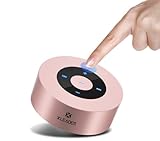 Xleader Bluetooth Lautsprecher Klein Musikbox mit Smart Touch Mini Bluetooth Lautsprecher Wasserdicht Duschradio Geschenke für Mädchen Jungen Männer Frauen Kinder(Rosa)