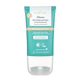 MABYEN Mama Pflegelotion 150 ml | Feuchtigkeitspflege Schwangerschaft & Stillzeit – Bio-Mandelöl, Wildrosenöl & Squalan – Massage mit Silikonaufsatz – vegane Naturkosmetik