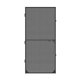 Nematek Fliegengitter Tür Light - Fliegengitter Tür mit Rahmen in anthrazit - schmale Fliegengittertür für Balkontür & Terrassentür - Insektenschutz Balkontür Bausatz für max. 100 x 215 cm