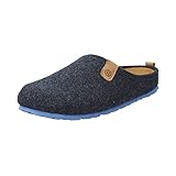 Rohde Herren Pantoffeln Hausschuhe Softfilz Napoli-H 6900, Größe:42 EU, Farbe:Blau