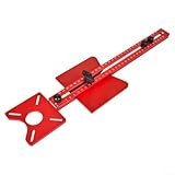 Oniissy Fräsen kreisförmige Halterung, Oberfräsen Rillenhalterung Fräsen Holzbearbeitung Router Kreis Jig Führungsbrett für Holzbearbeitung Kreis Jig Guide Board (B)