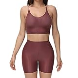 MKIUHNJ Yoga Set Damen Bekleidung Weste Shorts für Damen, zweiteilig, schnell trocknend, Laufen, Fitness, Yoga, Übungsanzug Womens Sportswear