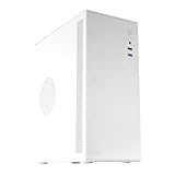 Tacens NOVAX, Ultra-kompaktes Micro-ATX PC-Gehäuse, Ultra-Robustes Ganzmetall-Design, 1x 80mm Lüfter Hinten, Mini-Tower-Gehäuse mit Großer Interner Kapazität, Weiß