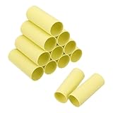 QUARKZMAN 12 Stück Pappröhren Für Bastelbedarf Toilettenpapierrollen Wellpapperöhren Für Malen Zeichnen Kunstbedarf DIY Projekte 3.94x1.58 Zoll Hellgelb