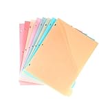 Praktische 8-teilige Bindemittel Trennblätter 3/6 Löcher Verstärkte PP Blätter Für Schule Büro Notebook Organisation Stanzplaner Trennwände