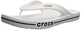 Crocs Unisex's Bayaband Flip Flop,White/Navy,38/39 EU