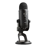 Blue Microphones Yeti Professionelles USB-Mikrofon für Aufnahmen, Streaming, Podcasting, Broadcasting, Gaming, Voiceover und mehr, Plug 'n Play auf PC und Mac - Schwarz