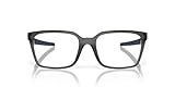 Oakley Herren Ox8180f Dehaven Low Bridge Fit Rechteckige verschreibungspflichtige Brillenrahmen, Satingraue Rauch-/Demo-Gläser, 55 mm