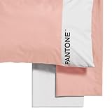 Pantone Bettwäsche-Set für Einzelbett, aus Baumwolle 150 x 280 cm + Spannbettlaken für Einzelbett, Matratzenschoner 90 x 200 cm, mit Gummibändern für Matratze bis 30 cm + 1 Kissenbezug 50 x 80 cm