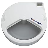 Closer Pets C300 Futterautomat für Katzen oder kleine Hunde, mit digitalem Timer, für nasses oder trockenes Tierfutter, 3 Mahlzeiten, je bis zu 330 g (ehemals Cat Mate)