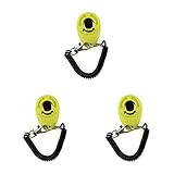 WUUISDNX 3 Satz von Klicker Verhaltenshilfen für das Haustier Training, Knopf Trainer, Indoor, Outdoor, Hellgrün