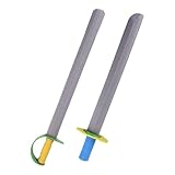 EHJRE 2 Stück Schaumstoff Schwert Kinder, Lustiges Waffenspielzeug, Piratenschwert Schaumstoff, Eva Schwertschwert Spielzeug Sicherheit, Weich wasserdichte Schwert für Cosplay Rollenspiele