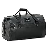 IRON JIA'S Motorradtasche Gepäckrolle wasserdichte Hecktasche Satteltasche Reisetasche mit rollversiegelten Schultergurten geeignet für Radfahren Camping Wassersport Schwarz-30L