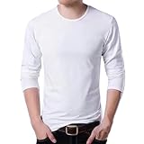 Thermische Kleidung für Männer kaltes Wetter, Thermokleidung für Herren, Thermounterwäsche | Basisschicht für kaltes Wetter, thermische Basisschichthemden, weiß, AQL