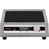 ZORRO Induktionskochfeld ZIH 1 | 3500 W | Gastro Profi-Gerät | 15 Stufen Drehregler | Timer-Funktion | Induktionskochplatte aus Edelstahl | Hohe Leistung | Einzelinduktionskochfeld | Hohe Tragkraft