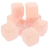 SHINEOFI 8 Stück Whisky Steine aus Kristallglas Wiederverwendbare Kühlsteine für Whisky Gin Wein Wodka Geschmacksneutrale Eiswürfelsteine für Männer Geschenk