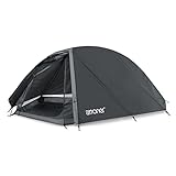 ATTONER Zelt, 1 Personen Kuppelzelt, Ultraleicht Camping Zelt einfacher Aufbau, Wasserdicht, für Trekking, Outdoor, Festival mit kleinem Packmaß