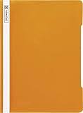 Brunnen 102011040 Schnellhefter (A4, aus PVC, glasklares Deckblatt) orange