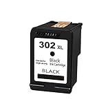 HondoKet Tragbar, Praktisch, Kompatibel mit HP302 XL-Tintenbox HP1000 1050 1510 2130 2131 4500 450 4504, Schwarz