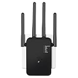 WLAN Repeater WLAN Verstärker 1200Mbit/s Dualband WiFi Booster mit Repeater/Router/Access Point Modus,Einfache Einrichtung,WiFi Range Extender Mit LAN/WAN Port,Kompatibel Allen WLAN Geräten