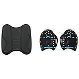 ZAOSU Trainings-Set Performance Pull-Kick & Hand Paddles für Schwimmen & Triathlon, Farbe:schwarz, Größe:L (Blau)
