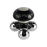 Sarini Mini-Tiefenmassagegerät mit elektrischer Vibration, tragbarer Körpermassager für Rücken, Nacken, Schultern und Hände, Stromversorgung über USB oder 3 AAA-Batterien (schwarz)