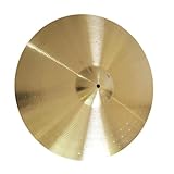 Trommelbecken Handgefertigtes Messingbecken, 20 Zoll Ride-Becken Für Schlagzeug-Percussion-Instrumente (Color : Gold)