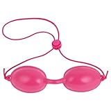 LOPHE UV Solarium Schutzbrille, Solarium Brille mit Gummizug, Tanning Sunbed UV Eye Protection für Sonnenbank Beauty Schönheitsinstrument, Rosa